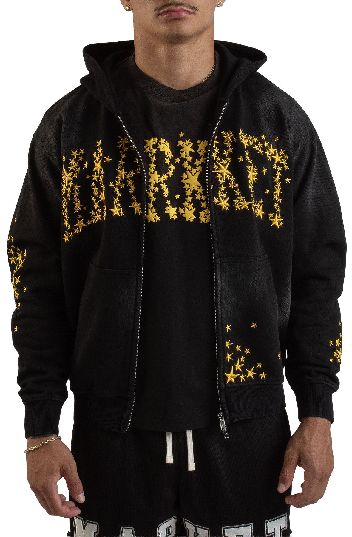 MARKET Galaxy Arc Zip Hoodie MKT25Q2-HD0031BLK - Shiekh