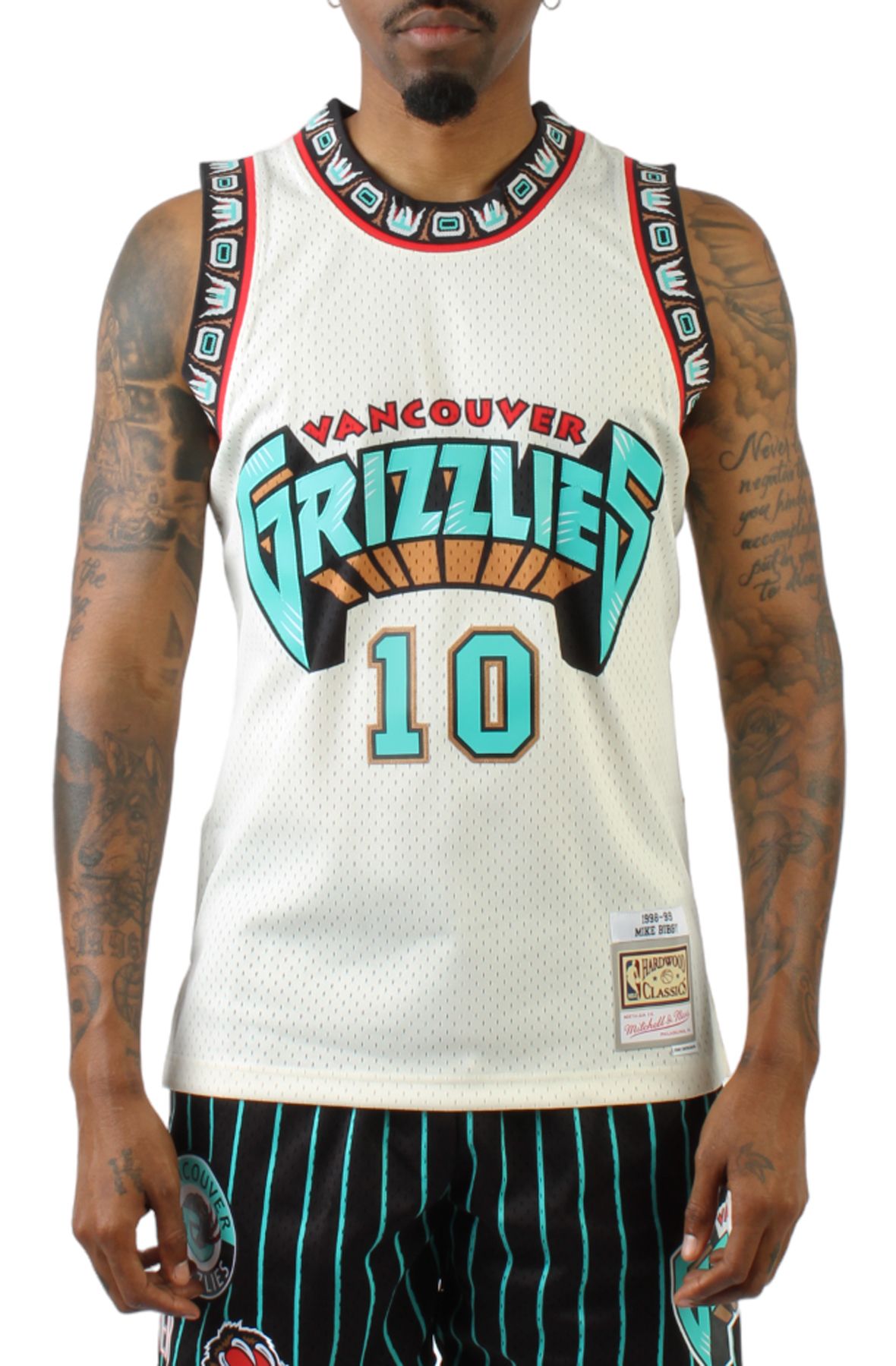 Women's Mitchell & Ness Vancouver Grizzlies NBA Mike Bibby Basketball Jersey