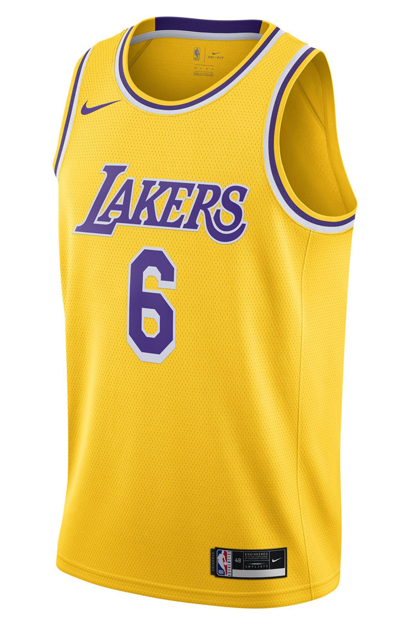 Men's Los Angeles Lakers Statement Edition Jordan Dri-Fit NBA Swingman Jersey in Purple, Size: XS | DO9530-508