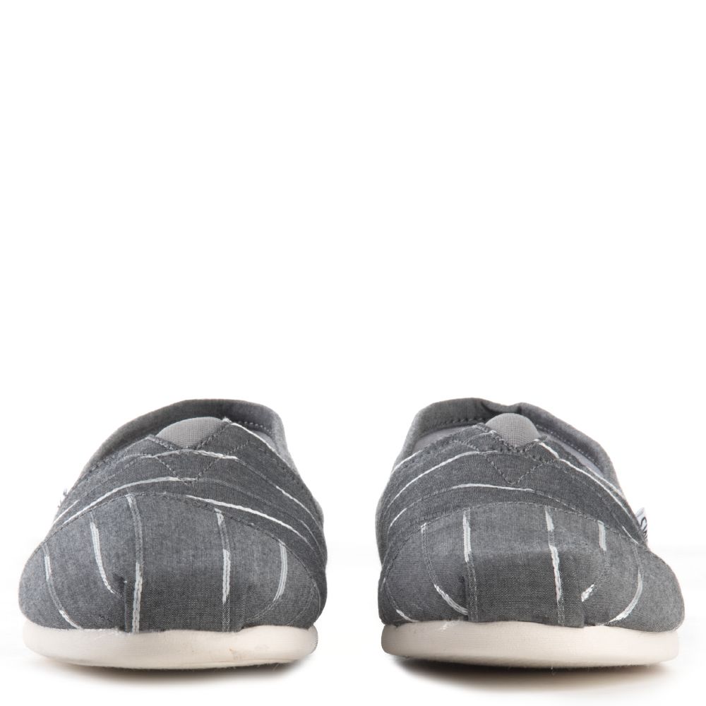 TOMS Toms Classic White Mini Striped Flats 10008371 - Shiekh