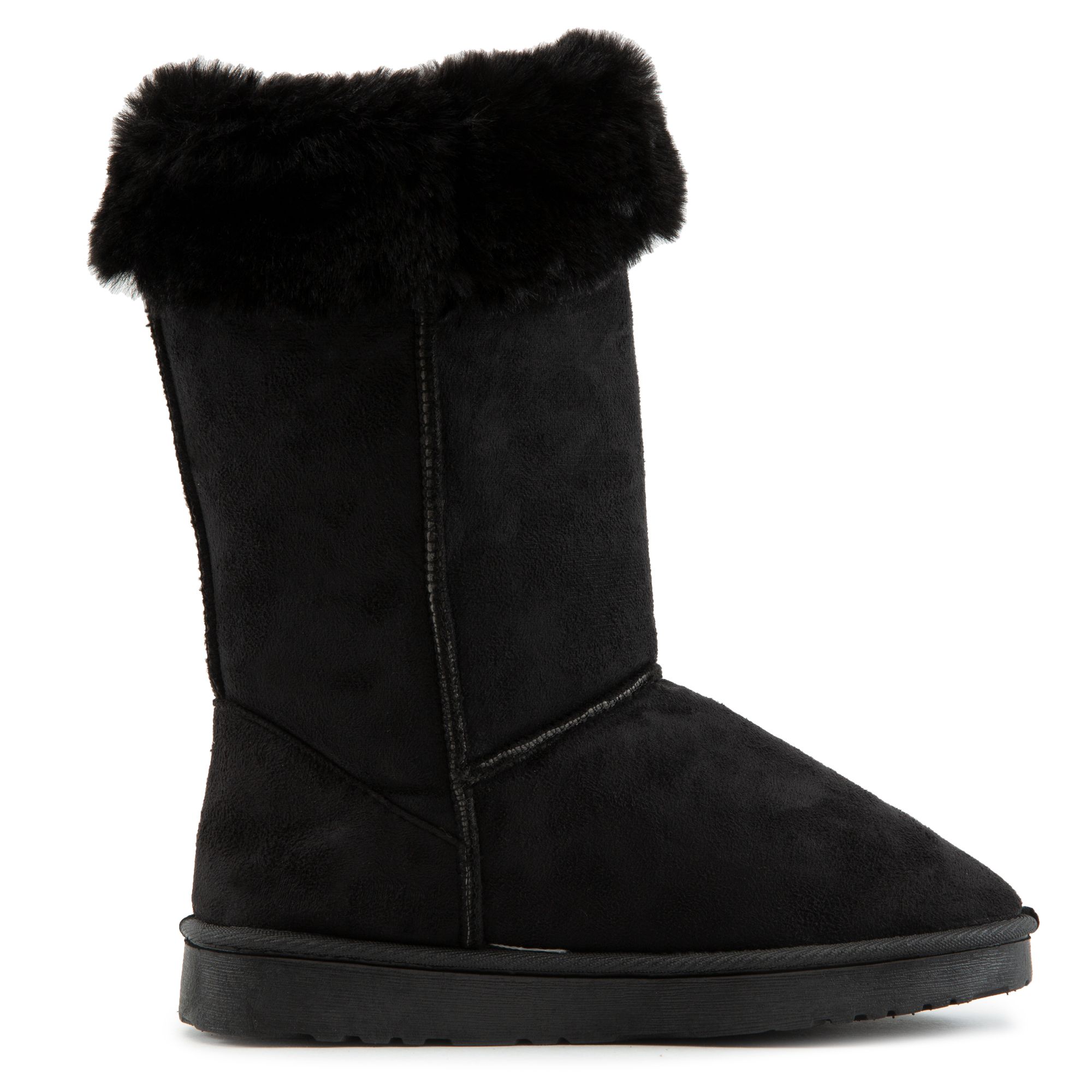 UNKNOWN Lexi-R001 Fur Booties R001-220-BLK - Shiekh