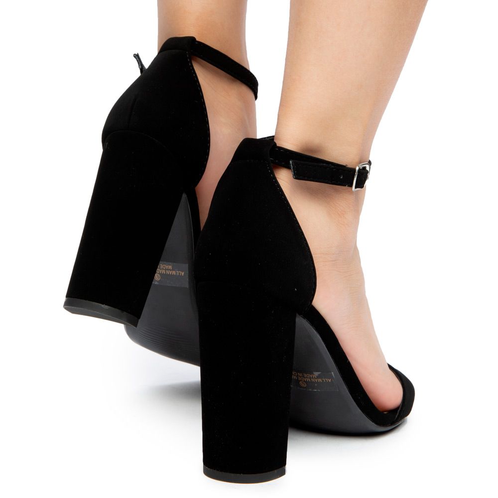 LILIANA BECCA-1 CHUNKY HEELS BECCA-1-BLK - Shiekh