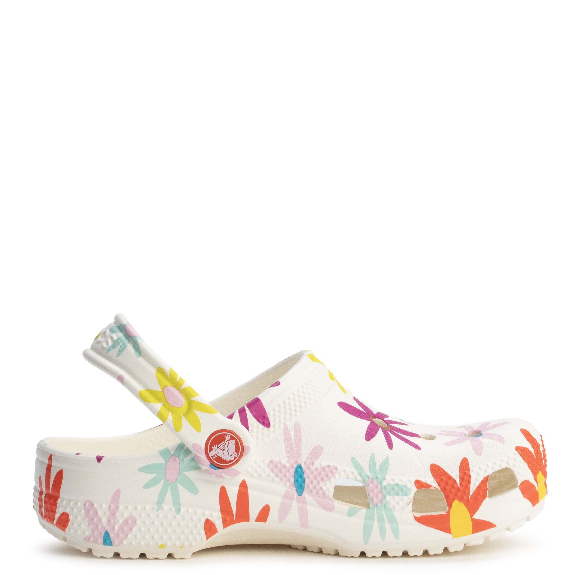 Colorful White カラフルホワイト CROCS Grade-School Classic Crafted Daisy Clog 211580-0WV - Shiekh