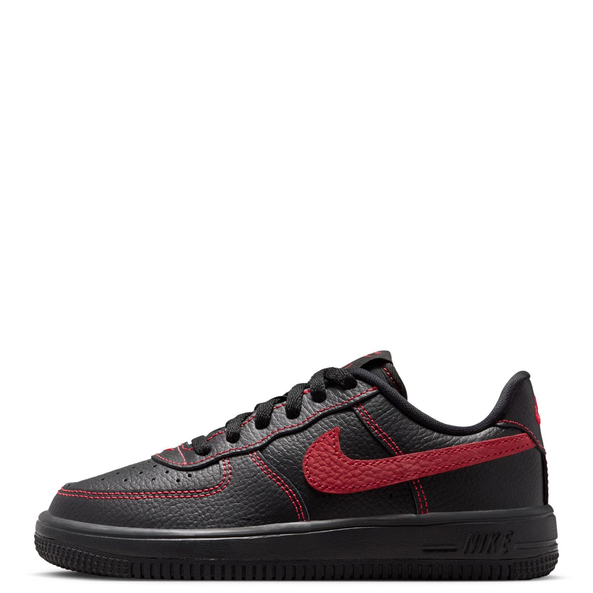 nike air force 1 low black gym red