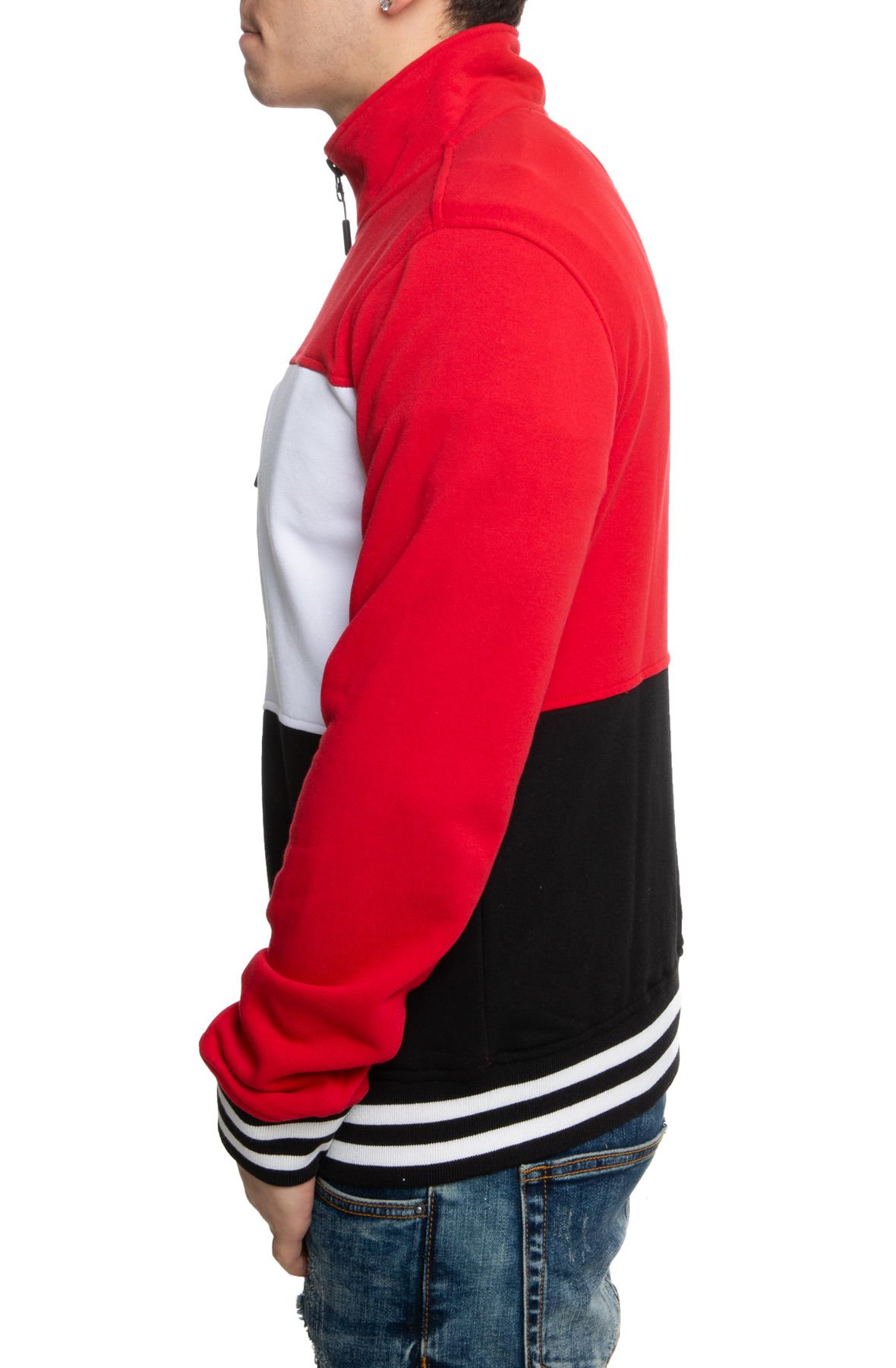 FBRK Full-Zip Stretch Track Jacket JG 8754 RD - Shiekh