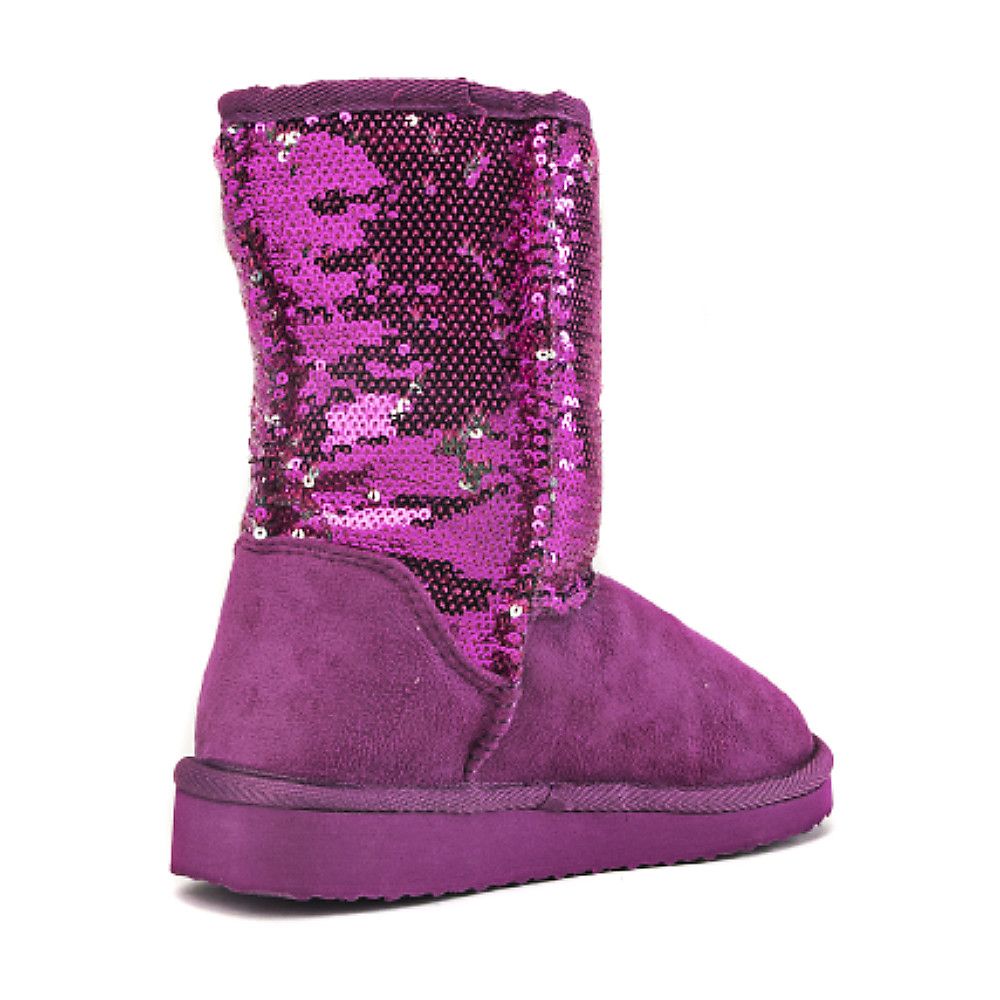 sequin flat boots