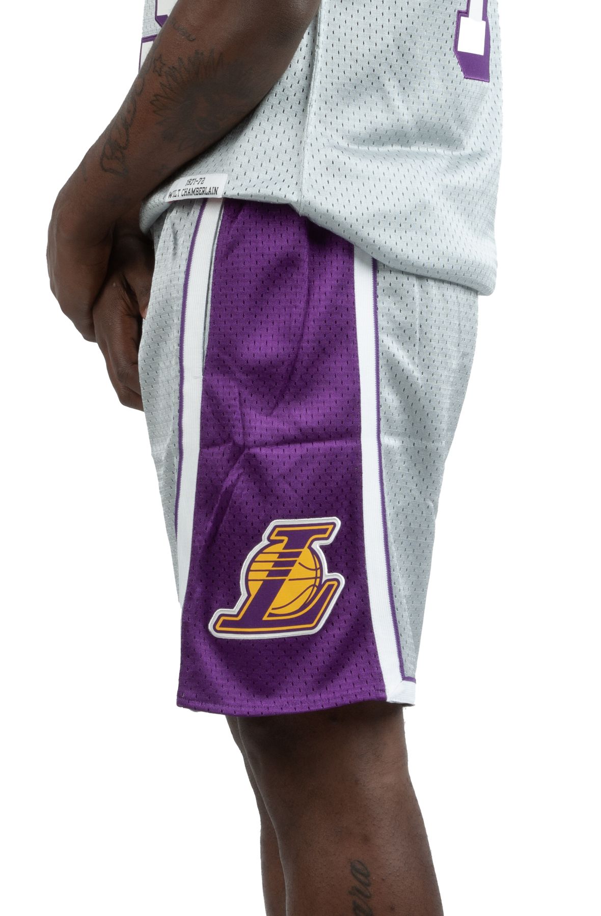 LAKERS ANNIVERSARY SHORTS SMSH4311-LAL09PPPSILV