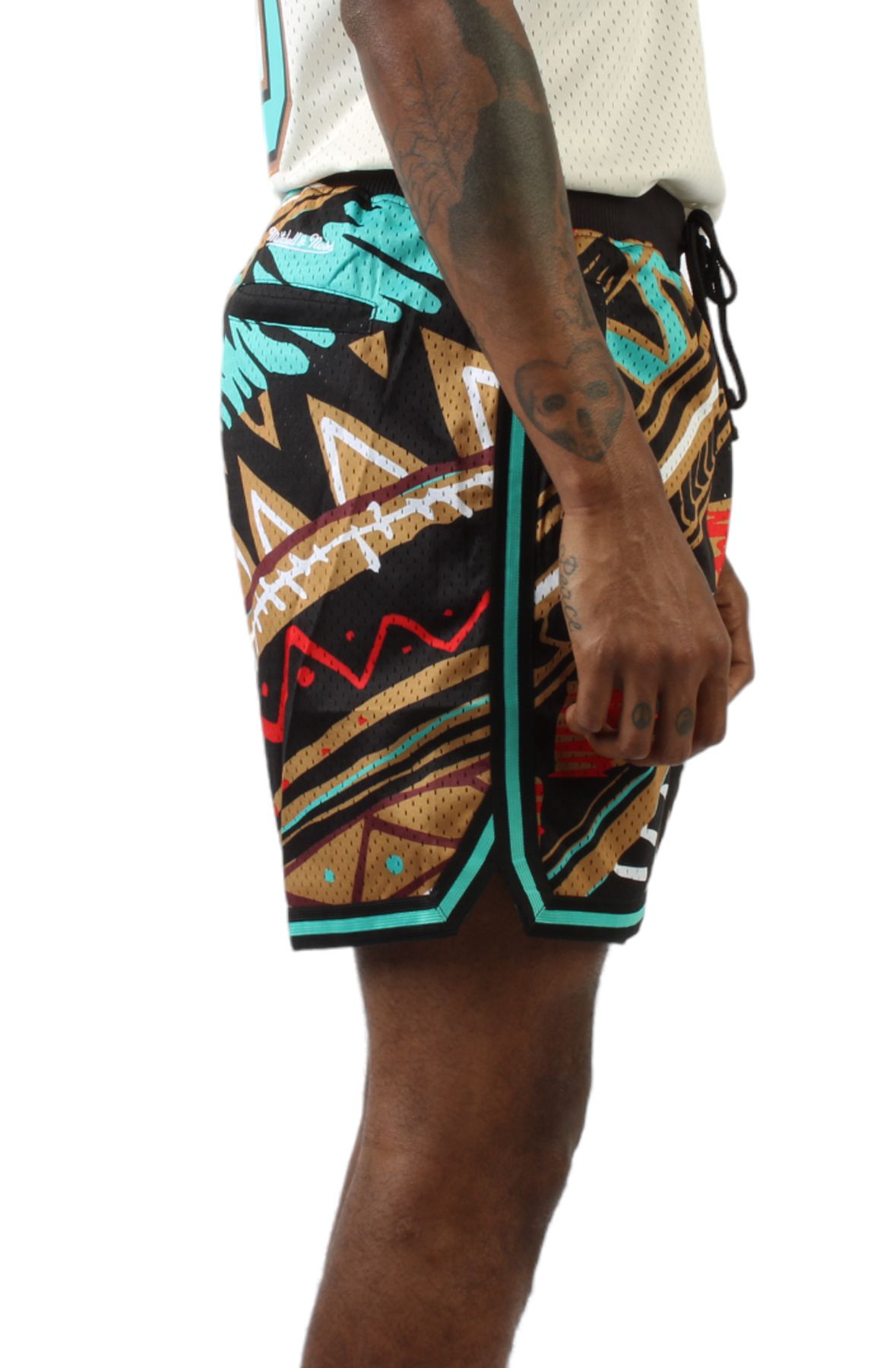 Mitchell and Ness Game Day Pattern Short Vancouver Grizzlies Black