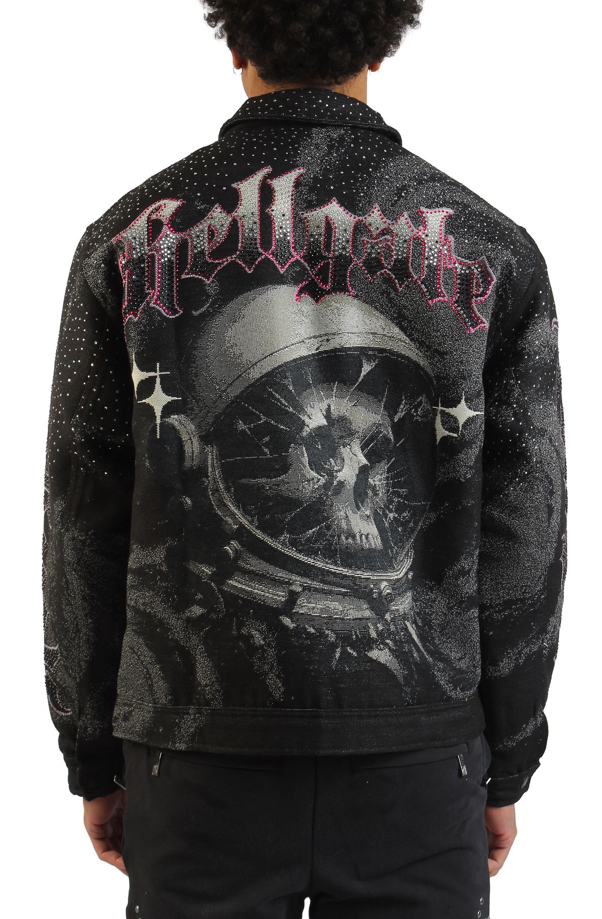 REBEL MINDS Hellgate Tapestry Jacket 152-557BLK - Shiekh
