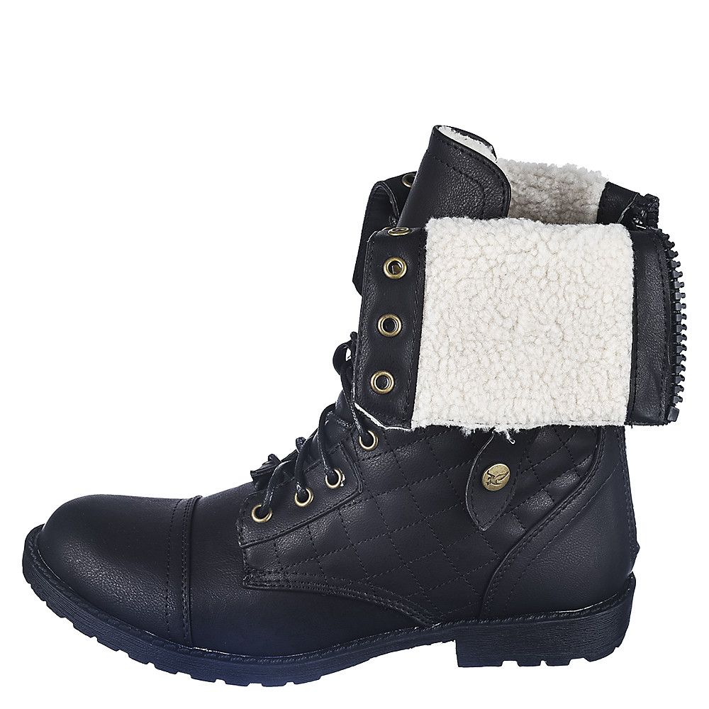 fold over boots with fur
