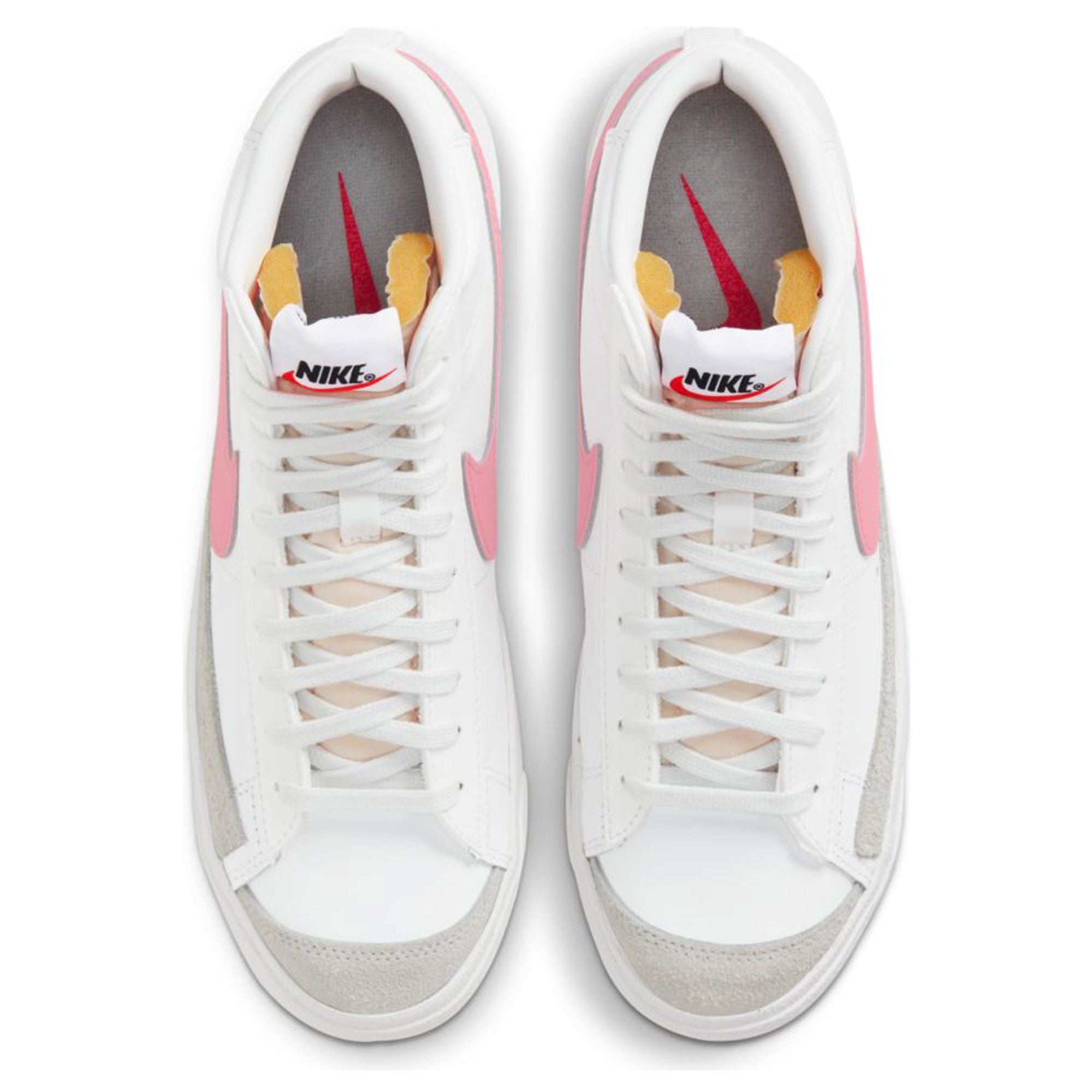 nike blazer mid 77 trainers in off white sunset tones