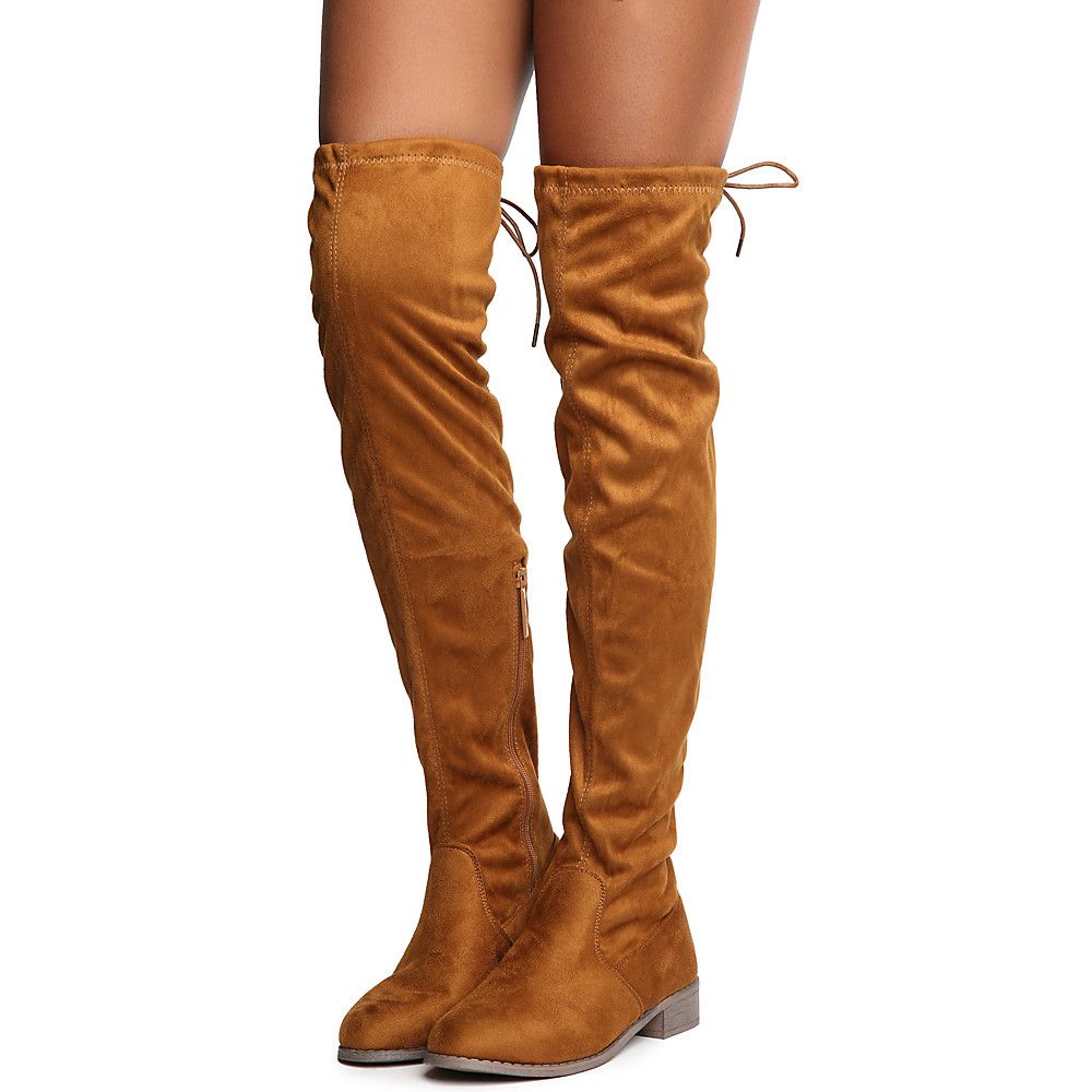 TWIN TIGER FOOTWEAR Olympia-14 Knee-High Boot OLYMPIA-14 OK/CAMEL SUEDE ...