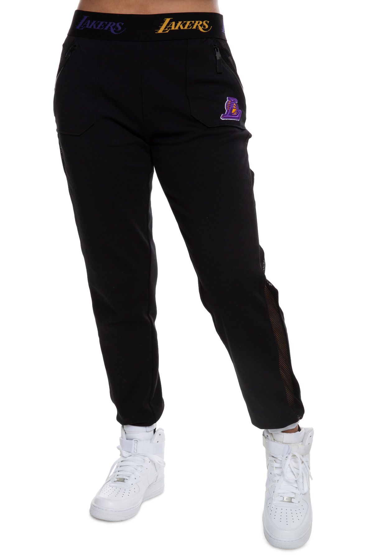 mesh panel joggers