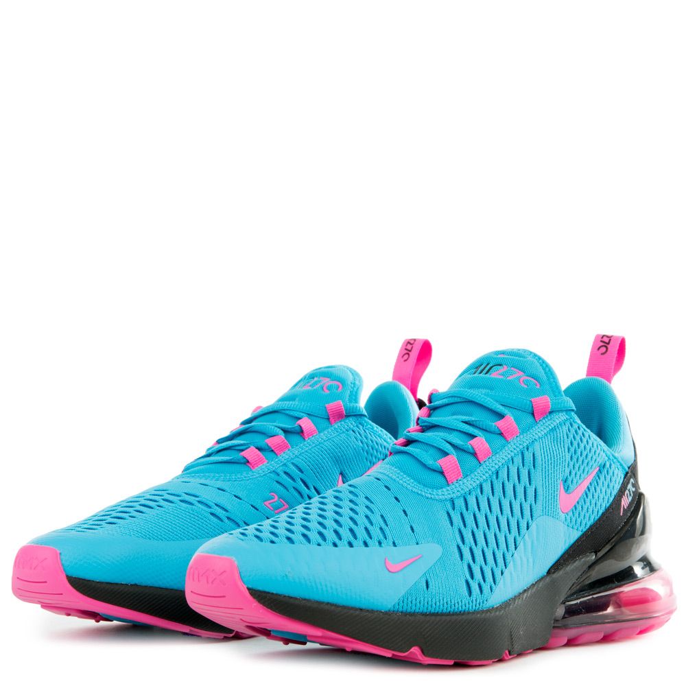 Nike Air Max 270 South Beach Light Blue Fuchsia Pink Black BV6078-400 Men's  10