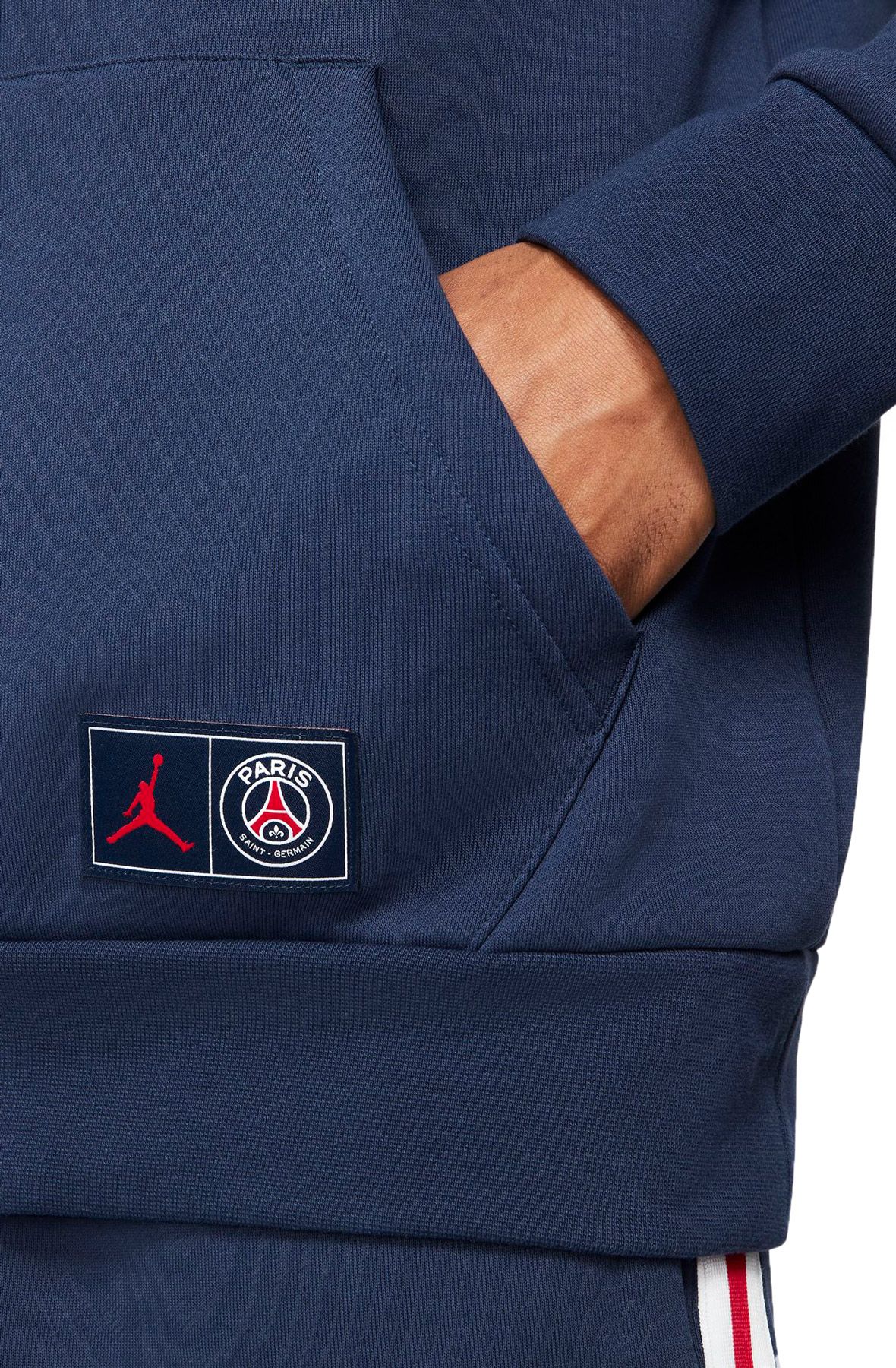 JORDAN Paris Saint-Germain Fleece Pullover Hoodie DJ3928 410 - Shiekh