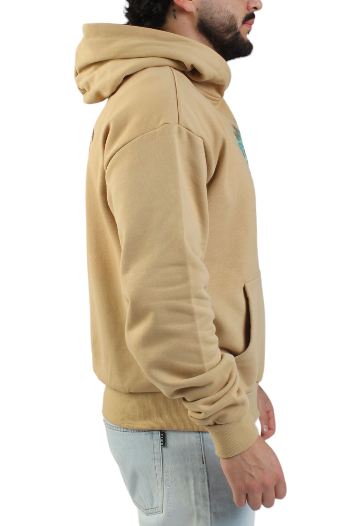 SAINT V2 HOODIE MJG11789US-BEIGE