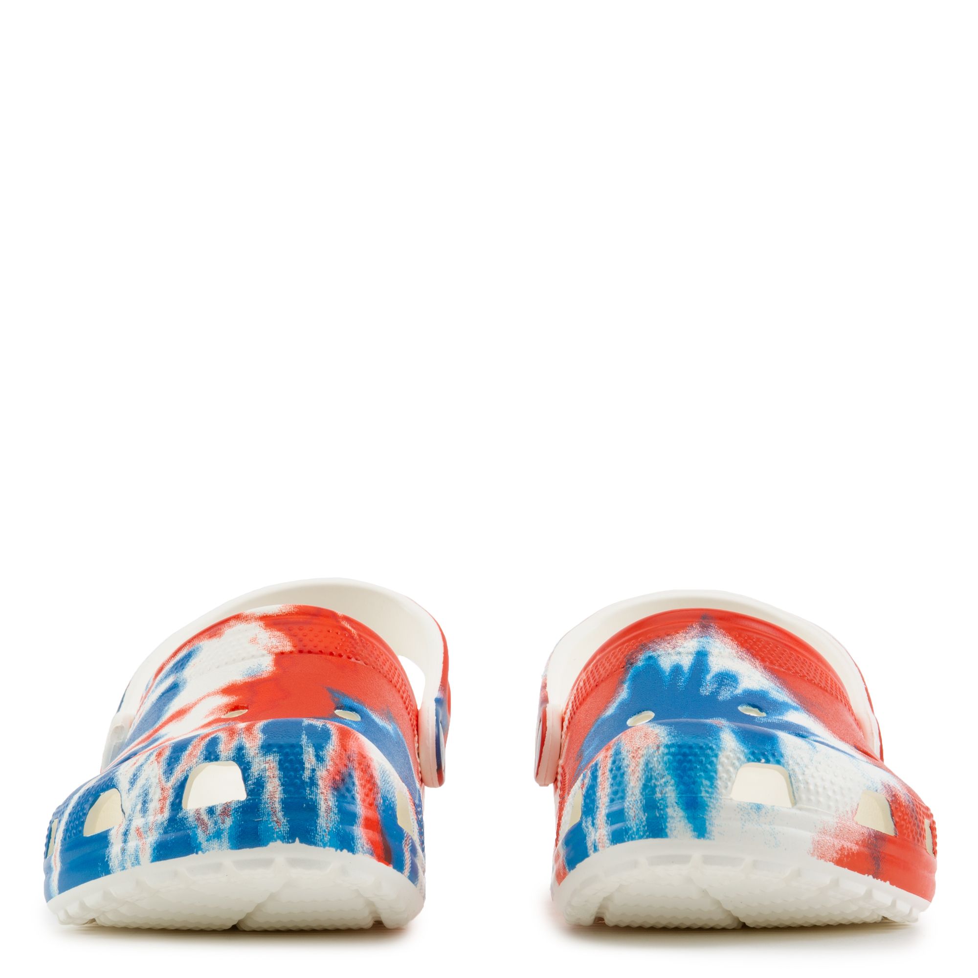 CROCS Tie-Dye Classic Clog in Red White Blue M11/W12 CROCS Classic Tie Dye Clog 205453-928 - Shiekh main image 3