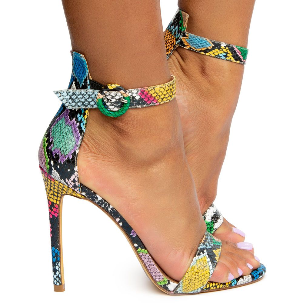 Liliana Tisha14 Open Peep Toe Stiletto High Heel Ankle Strap Pump Sandal Shoe