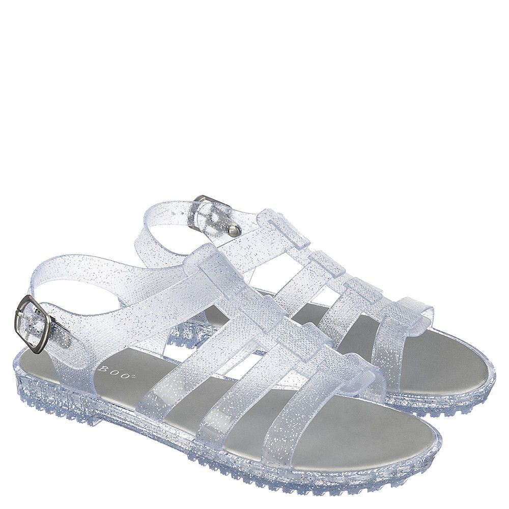 clear sparkly jelly sandals