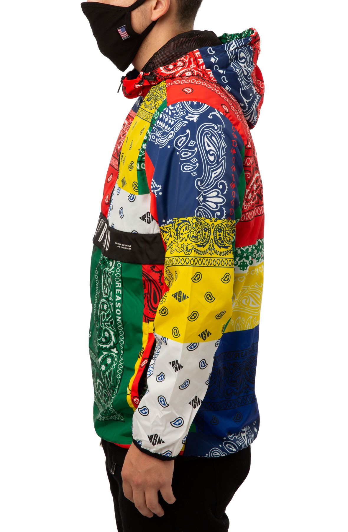 Tojoo Bandana Print Jacket & Jogger Set - 3D Hip Hop Hoodie With Zipper