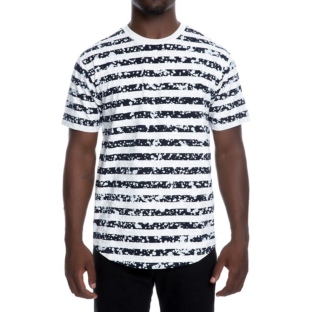 black stripe tee