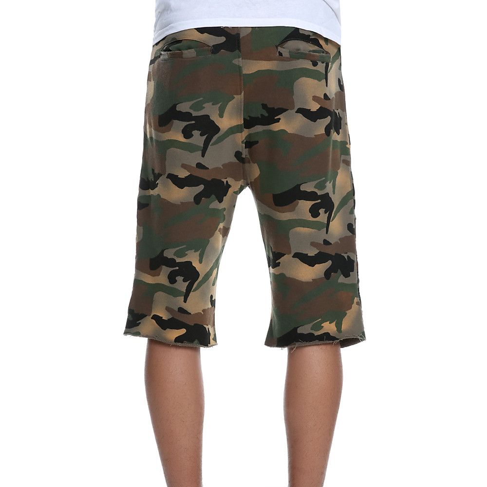 SMOKE RISE Men's Bleached Fleece Short JS7163CA Shiekh