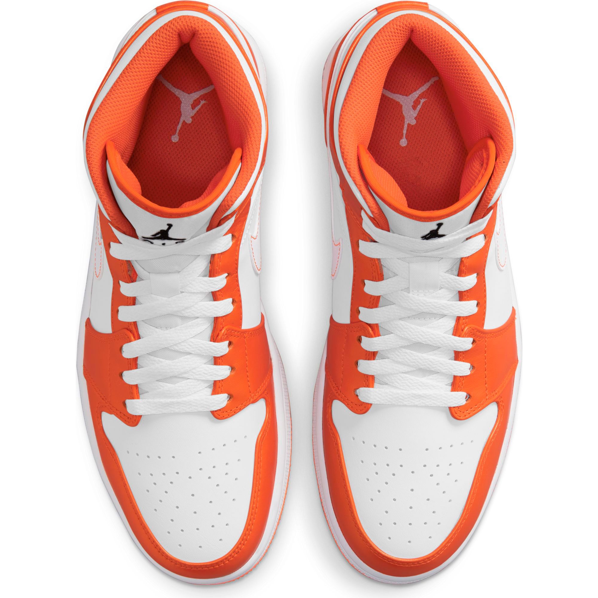 Size 12 Air Jordan 1 SE Mid Electro Orange White Mens Athletic Shoes DM3531-800 Size 12 - Air Jordan 1 SE Mid Electro Orange | Mercari main image 2