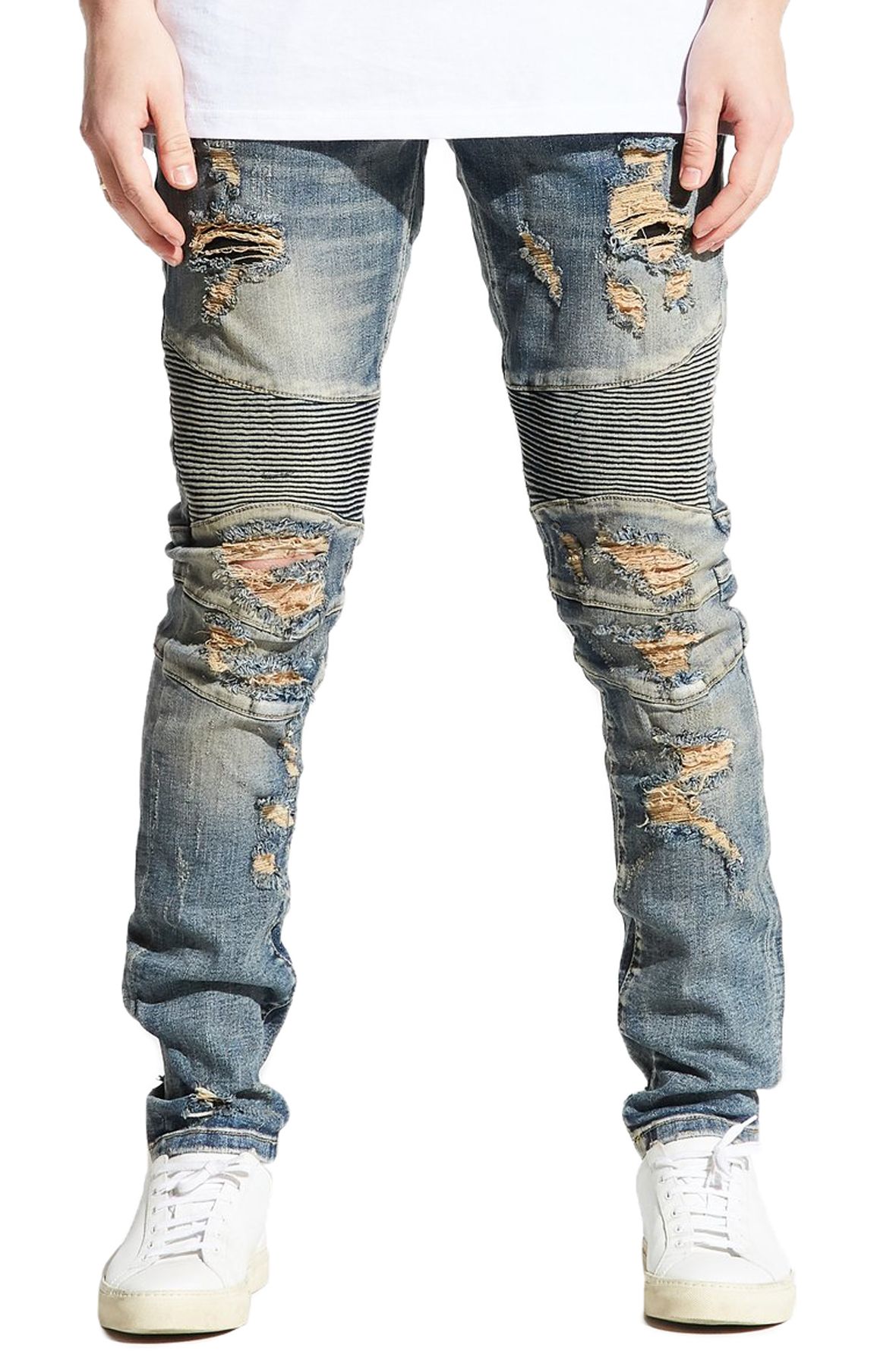 biker denim jeans