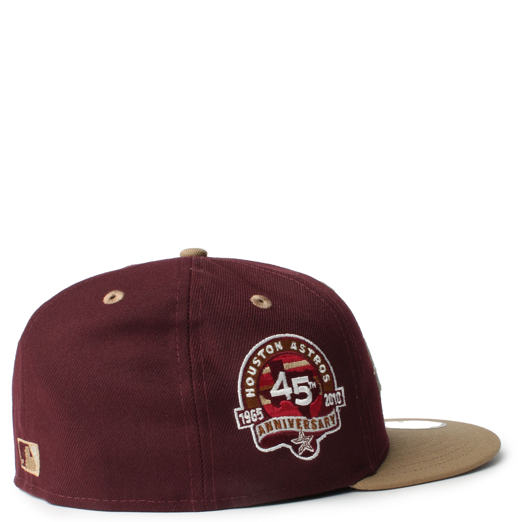 Houston Astros New Era Custom Maroon 50th Side Patch 59FIFTY Fitted Hat, 7 1/2 / Maroon