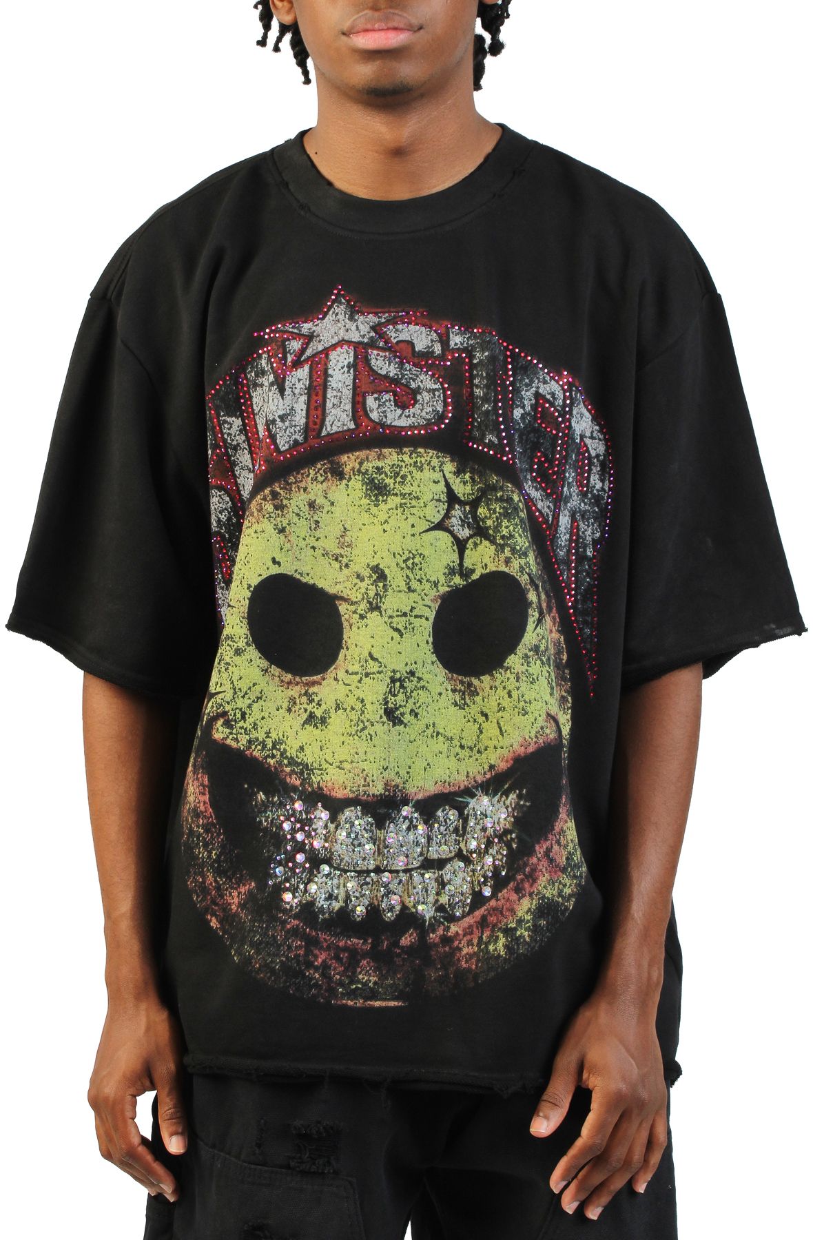 REBEL MINDS Sinister Heavy T-Shirt 3163-110BLK - Shiekh