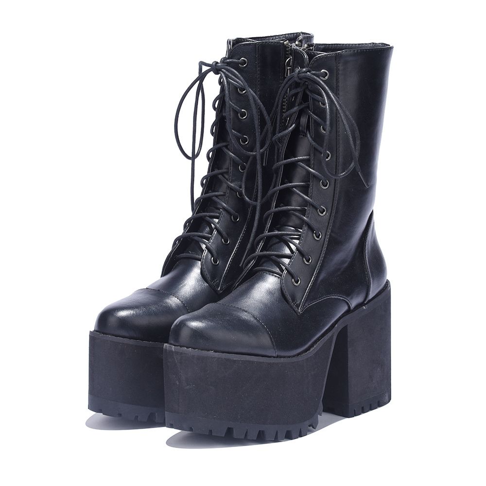 YRU Y.R.U. for Women: Wolfenstein Platform Heel Boots