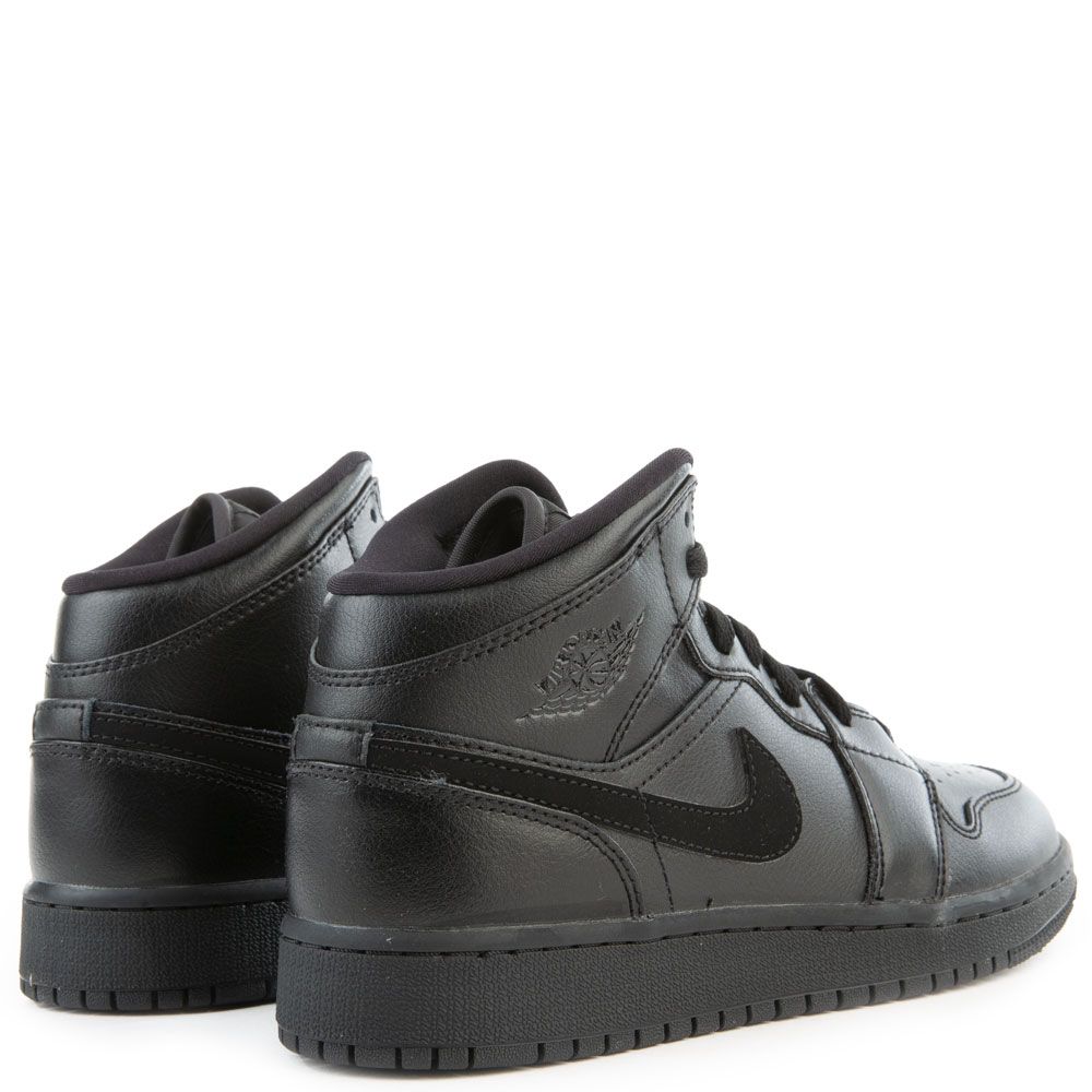 AIR JORDAN 1 MID SE (GS) 黒 Air Jordan 1 Mid SE GS Black Metallic Silver FZ3938-001