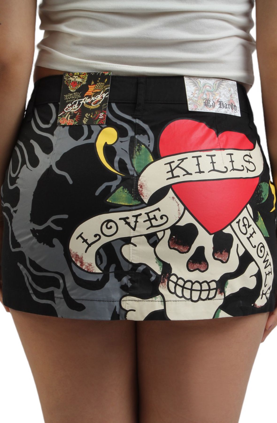 LKS SKULL DENIM MINI SKIRT WEHD6000-10
