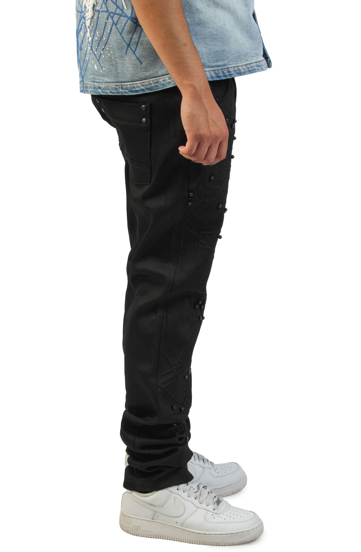 PUBLIK Estonia Pearl Jeans KD2608-BLK - Shiekh