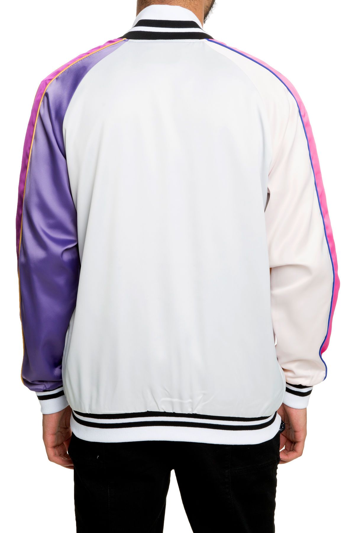 PINK DOLPHIN The Paradise Patch Souvenir Jacket in Blue and PINK DOLPHIN The Paradise Patch Souvenir Jacket in Blue and