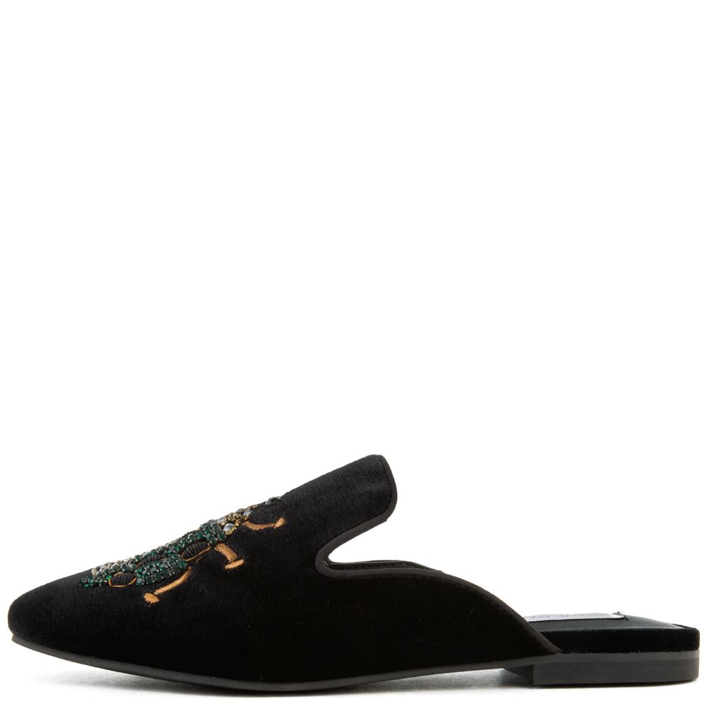 STEVE MADDEN 黒 スエード ミュール