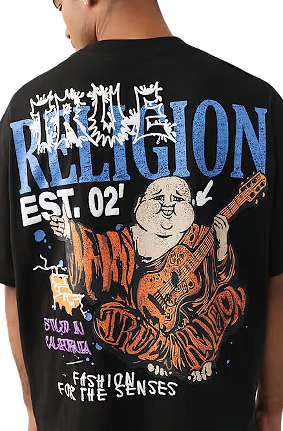 TRUE RELIGION Concert Buddha Heavyweight Oversized T-Shirt 110446