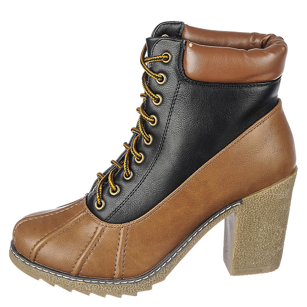 tan heel ankle boots