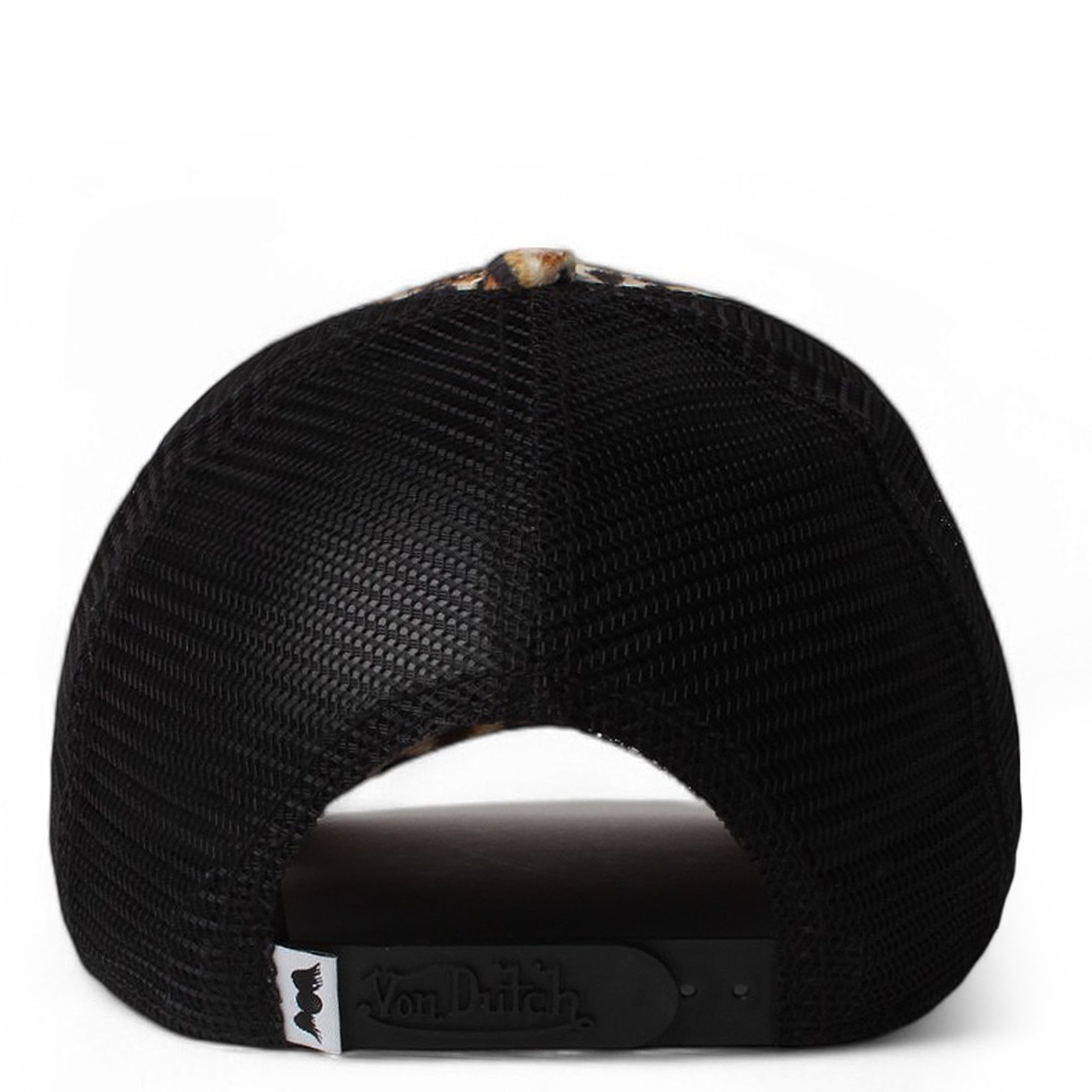 [Von Dutch]*Leopard Trucker* Cap 白 レオパード柄 Von Dutch Leopard Cap Beige and Black Fashion Trucker
