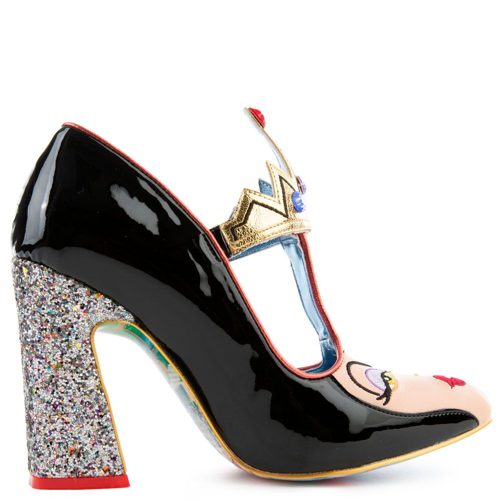 IRREGULAR CHOICE Disney s Snow White x Irregular Choice The Evil Queen Heels 4496 03A BLK GLD Shiekh