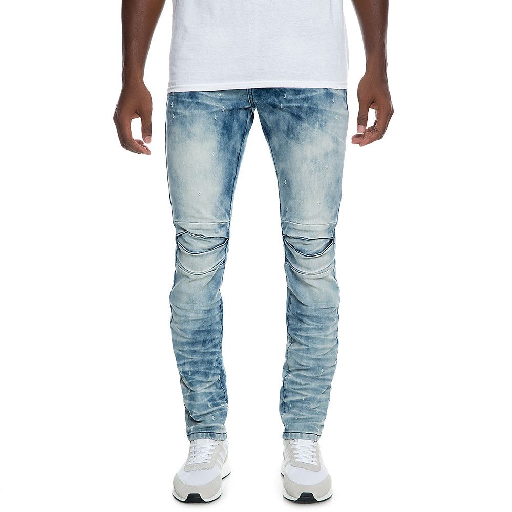 split denim jeans