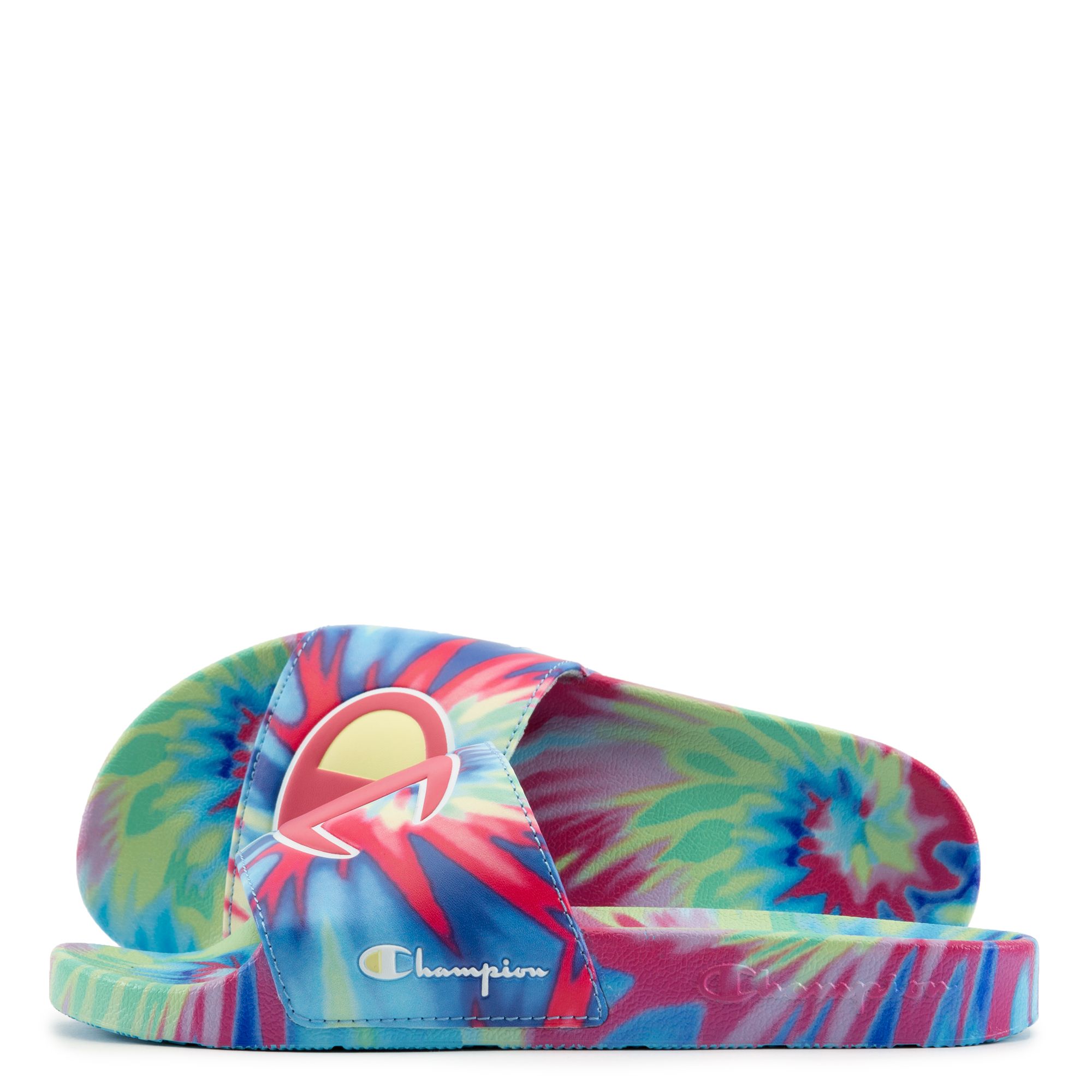 Women's champion tie dye slide stores sales