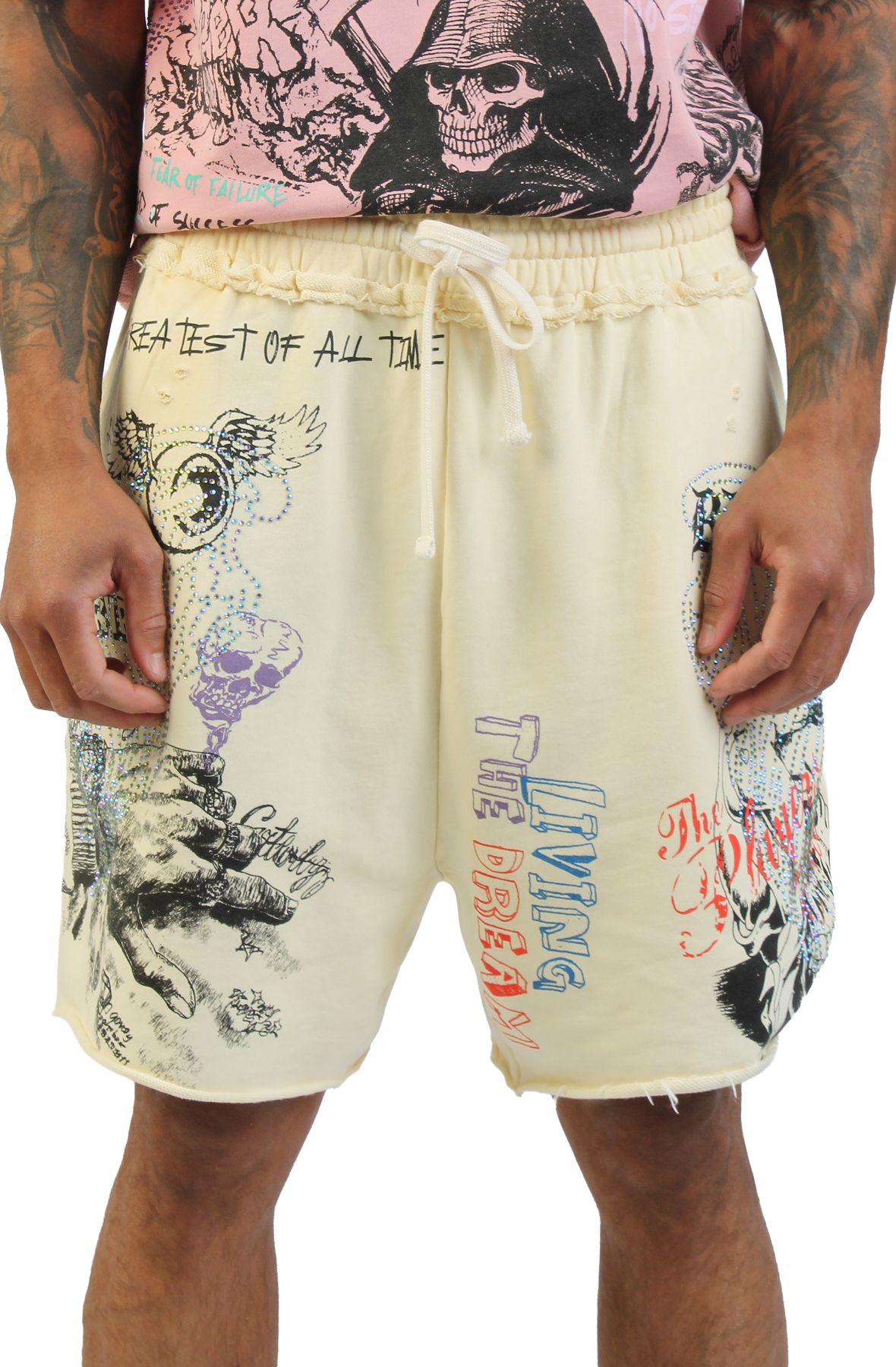 REBEL MINDS Culture Shorts 610-31901CRM - Shiekh