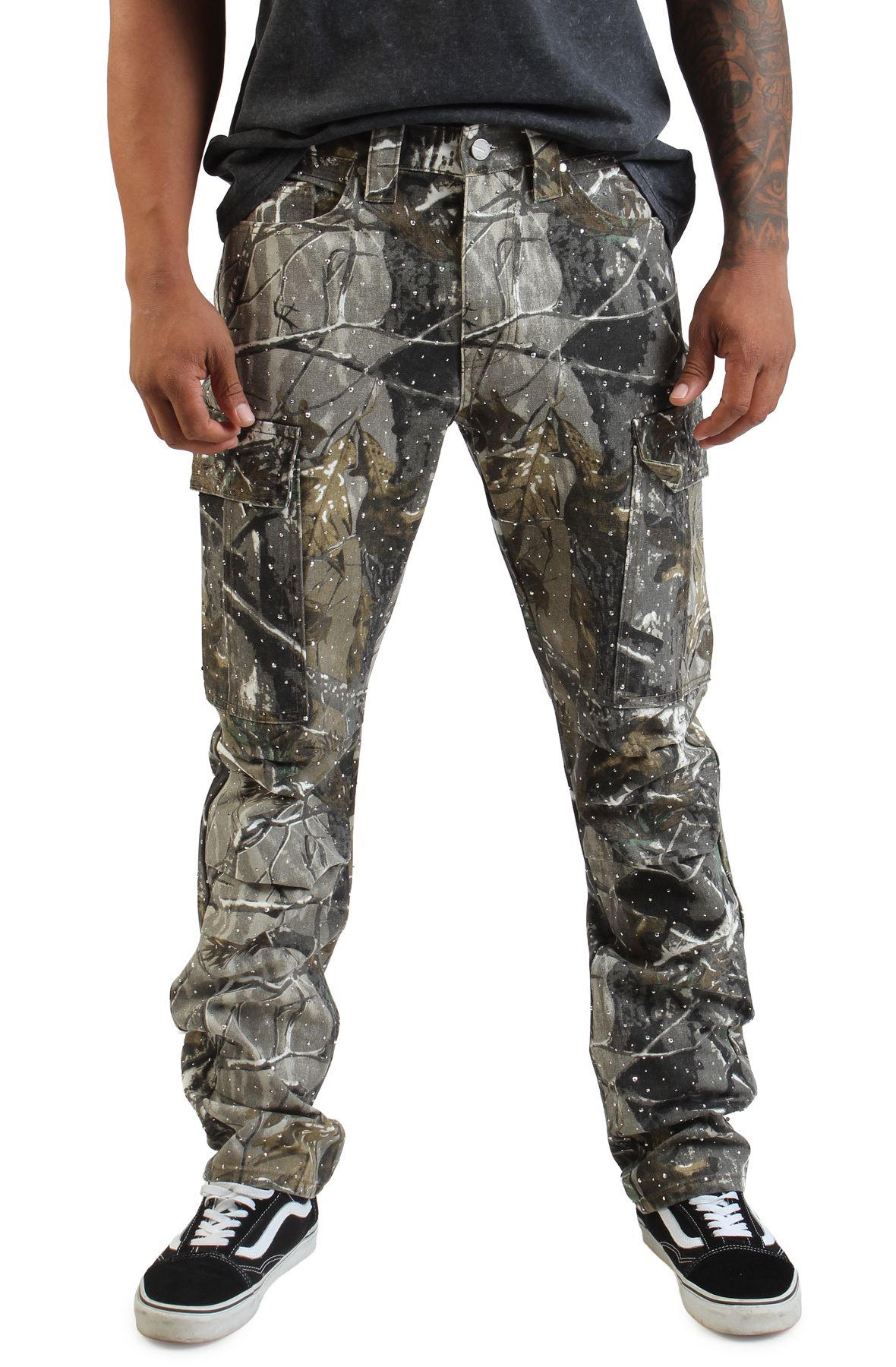 FIRST ROW Rhinestone Cargo FRP3130-CAMO - Shiekh
