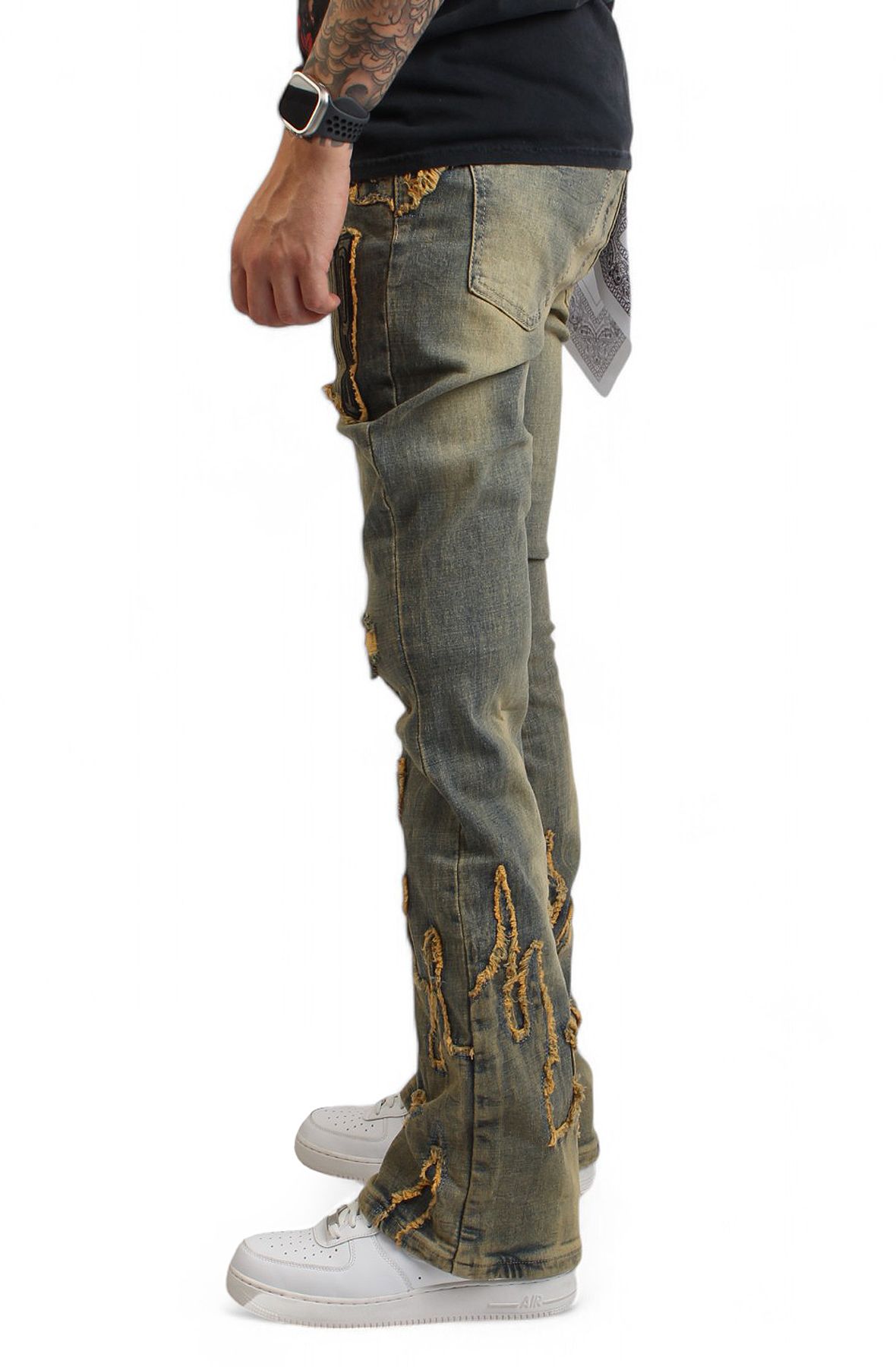 FIRST ROW Western Stacked Jean FRP2237-TINT - Shiekh