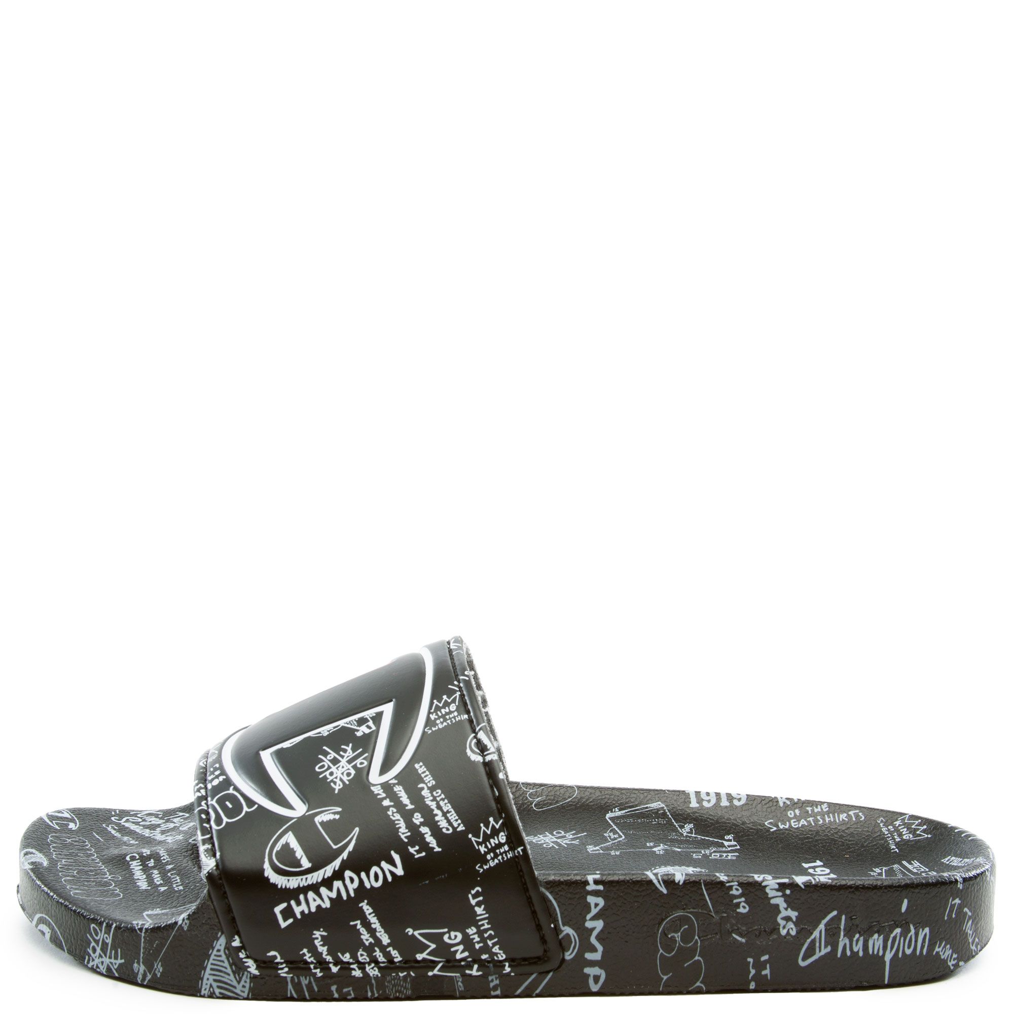 Champion Men\'s IPO Jellie Slides, Black/White 12 NWB Amazon.com: Champion CS Squish White/Surf The Web/Scarlet 8  main image 2