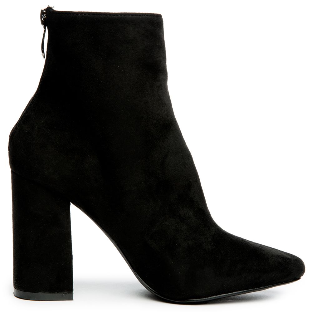 CAPE ROBBIN Betisa-38 Black Heeled Booties BETISA-38/BLACK - Shiekh