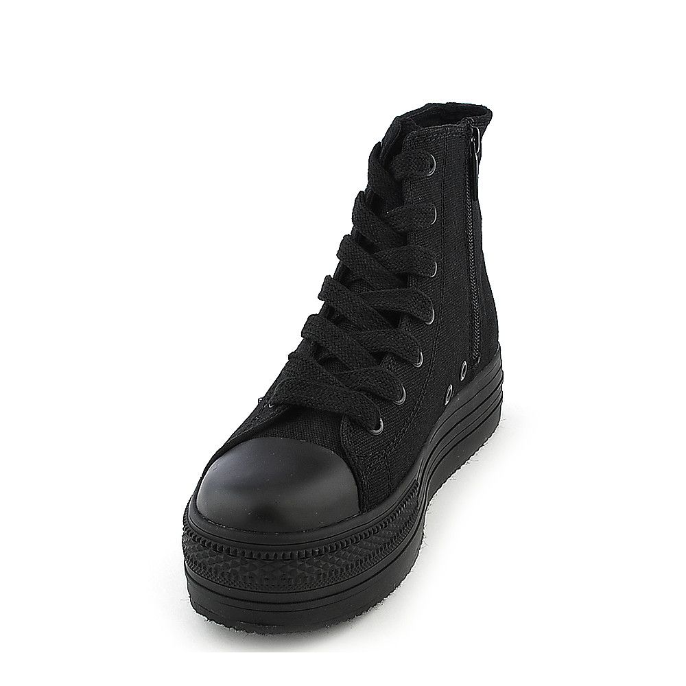 platform sneakers Black
