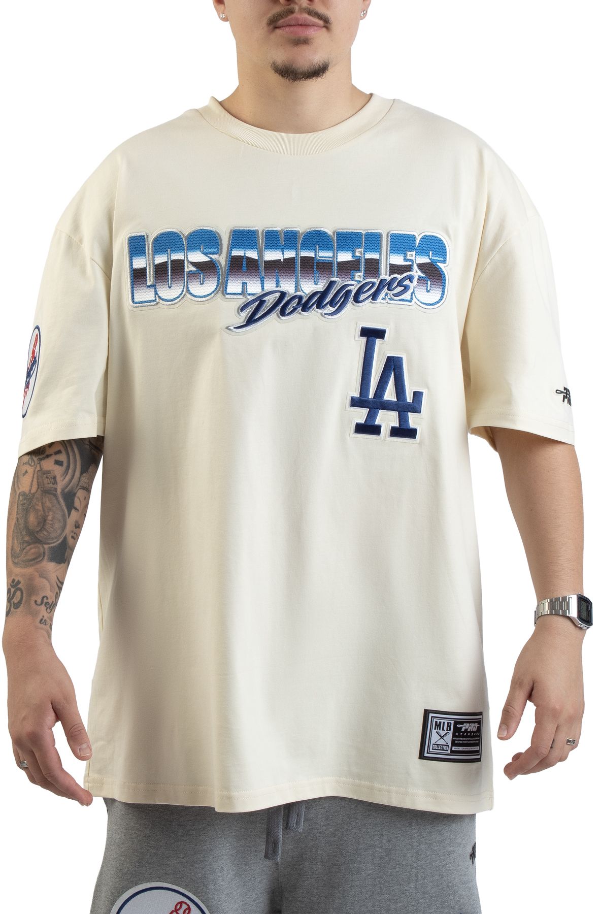 トップス Deuxiemeclasse AMERICANA LOGOTEE PRO STANDARD MLB Los Angeles Dodgers Chrome T-Shirt