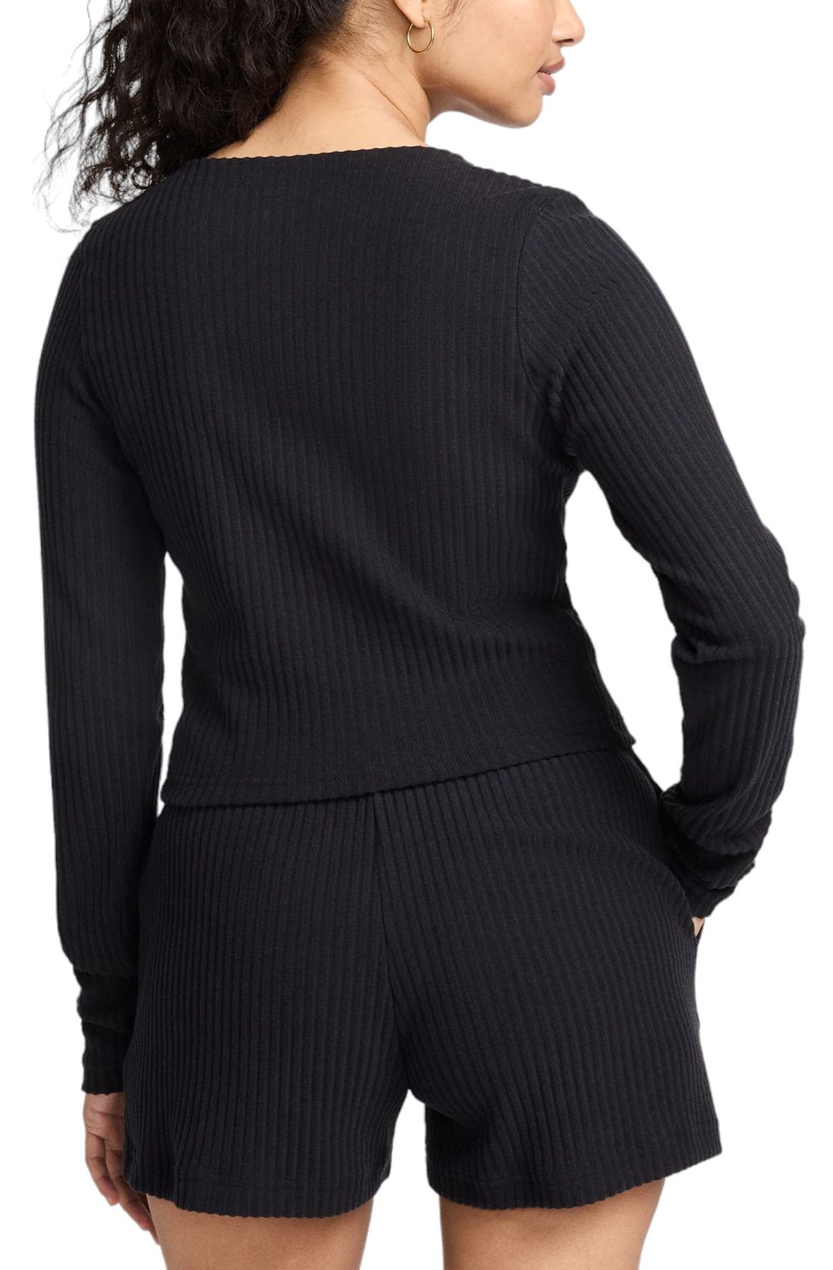 NIKE Sportswear Chill Knit Full-Zip Ribbed Cardigan FN3682 010